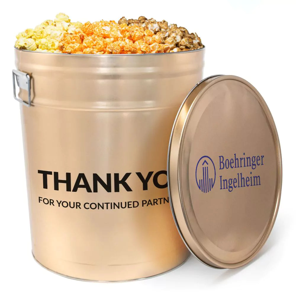 Custom Popcorn Tins | 6.5 Gallons