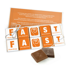 Set of 10 Chocolate Squares