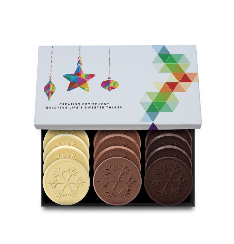 12-Piece Engraved Chocolate Cookie Set