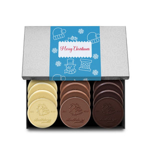 12-Piece Engraved Chocolate Cookie Set