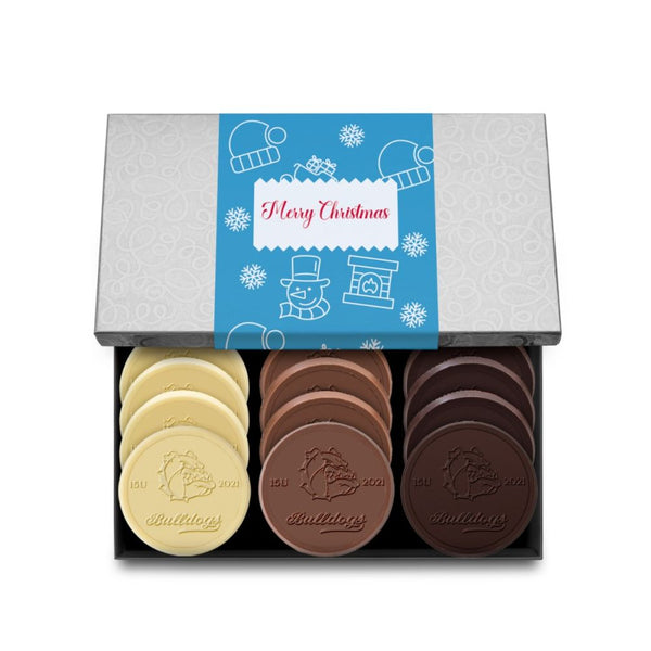12-Piece Engraved Chocolate Cookie Set
