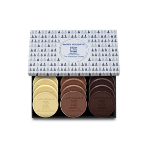 12-Piece Engraved Chocolate Cookie Set