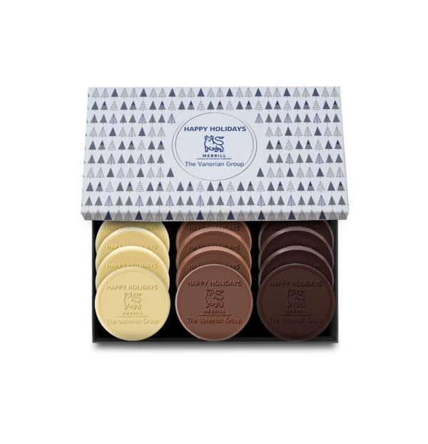 12-Piece Engraved Chocolate Cookie Set