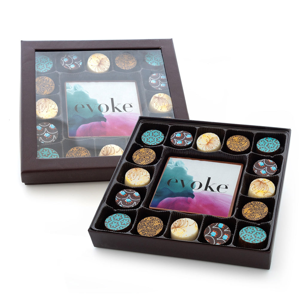 Edible Imprint Chocolate Bar With 16 Truffles