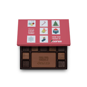 Centerpiece Set With Engraved Squares | 19-pieces