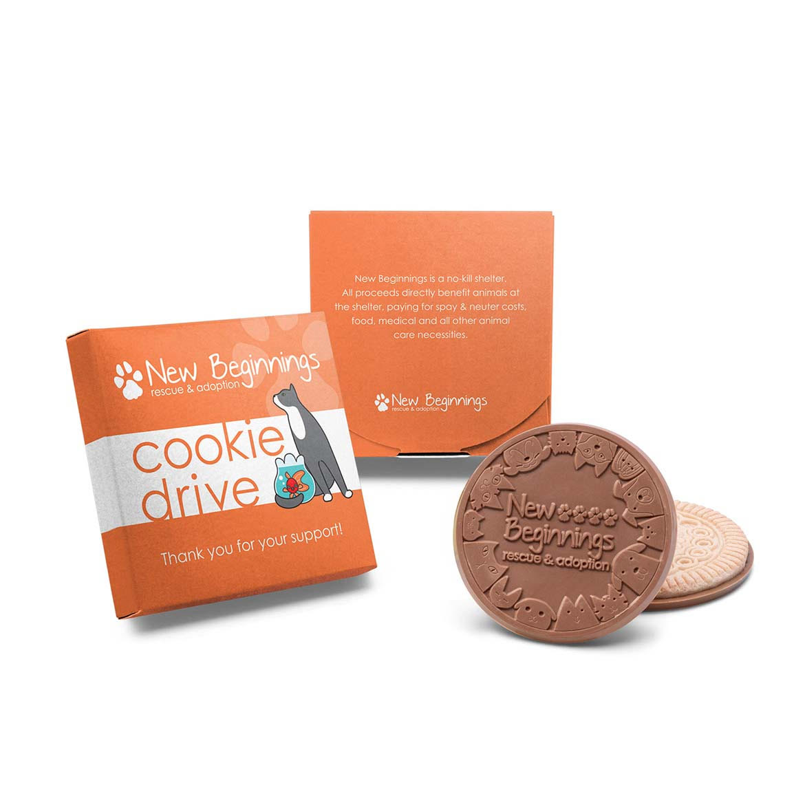 Custom Logo Cookie Set (2pc) | Engraved Corporate Gifts
