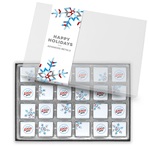 24 Chocolate Squares in Gift Box
