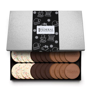 24-Piece Engraved Chocolate Cookie Set