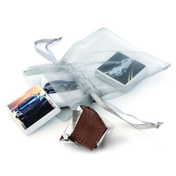 Organza Bag With 3 Chocolate Squares