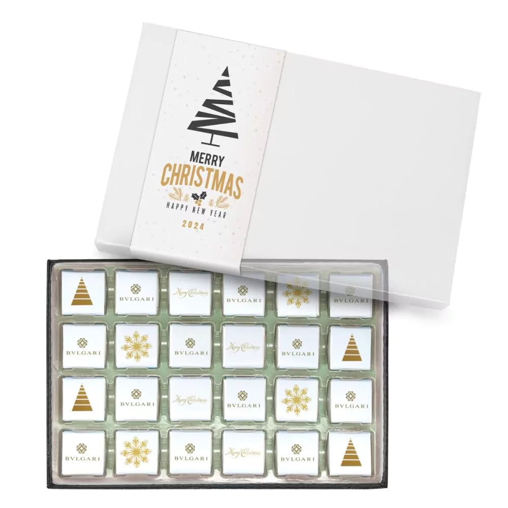 24 Chocolate Squares in Gift Box