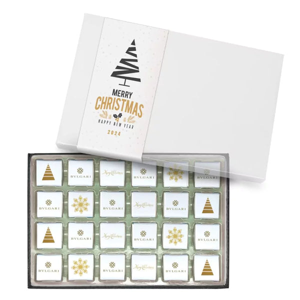 24 Chocolate Squares in Gift Box