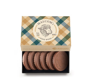 6-Piece Engraved Chocolate Cookie Set