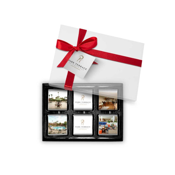 6 Chocolate Squares in Gift Box