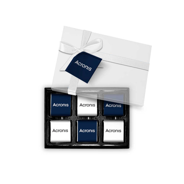 6 Chocolate Squares in Gift Box