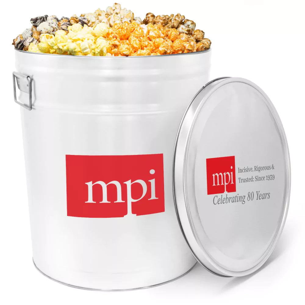Custom Popcorn Tins | 6.5 Gallons