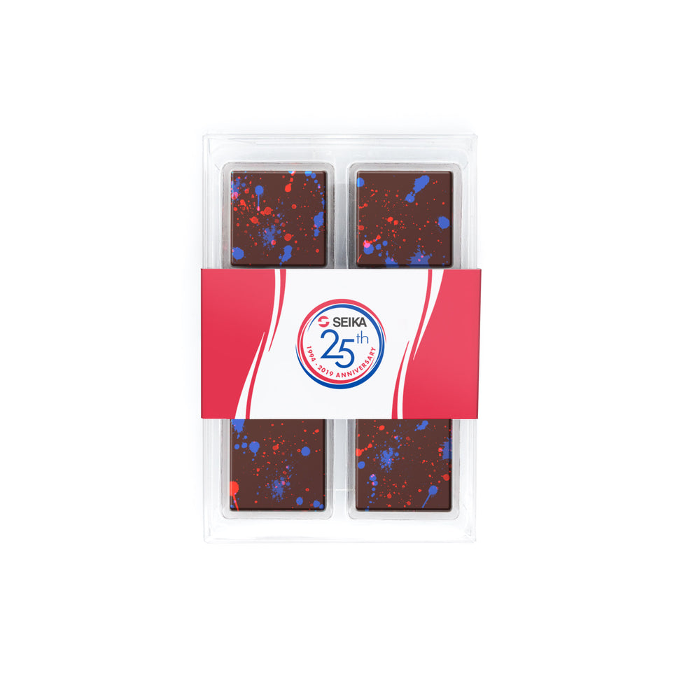 Color Splatter Chocolate Squares | Set of 6