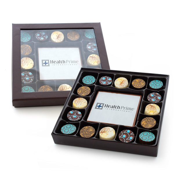 Edible Imprint Chocolate Bar With 16 Truffles