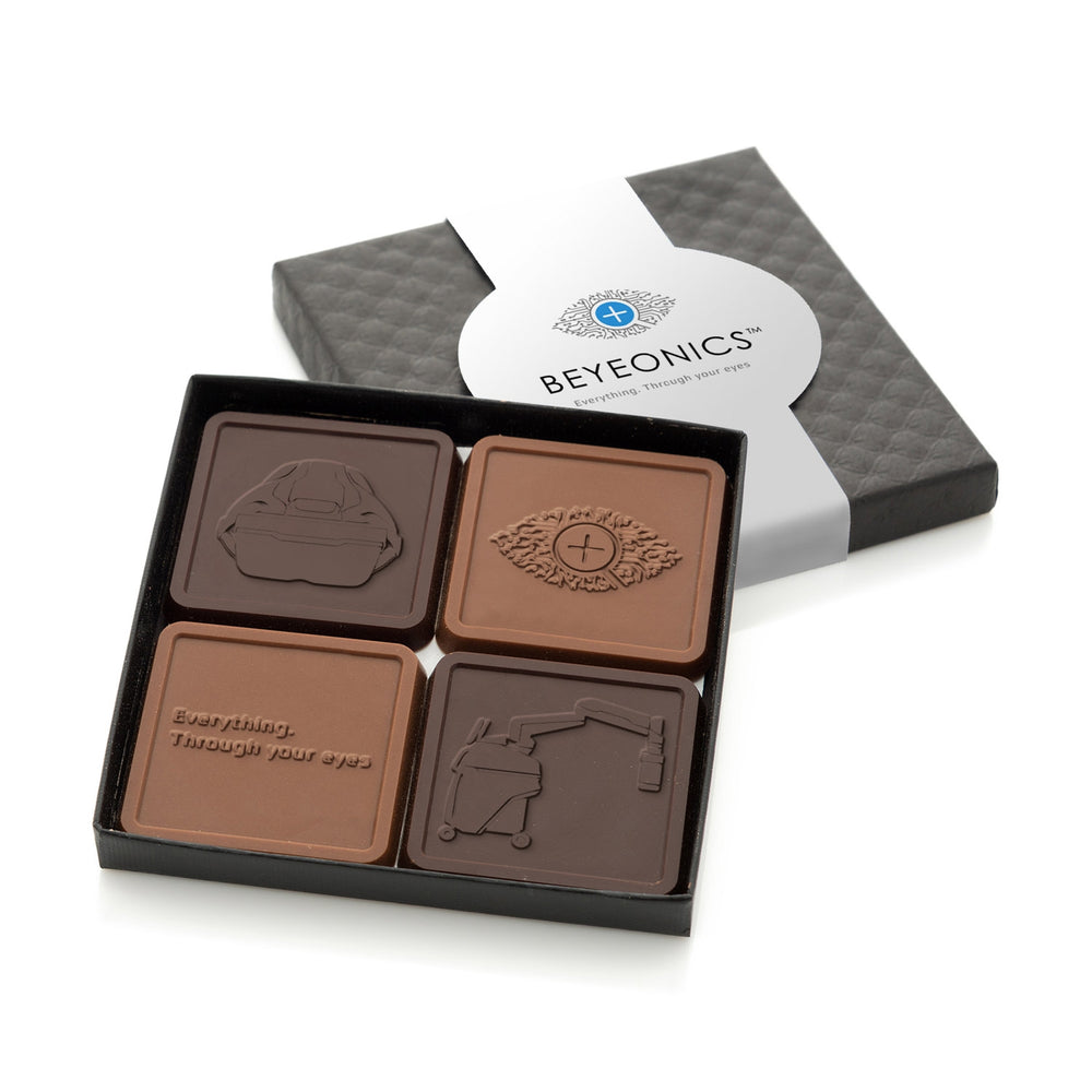 Engraved Chocolate Squares | Set of 4