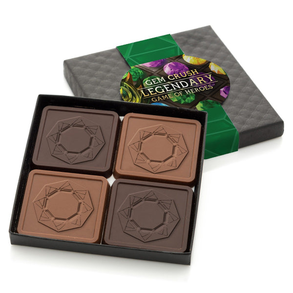 Engraved Chocolate Squares | Set of 4