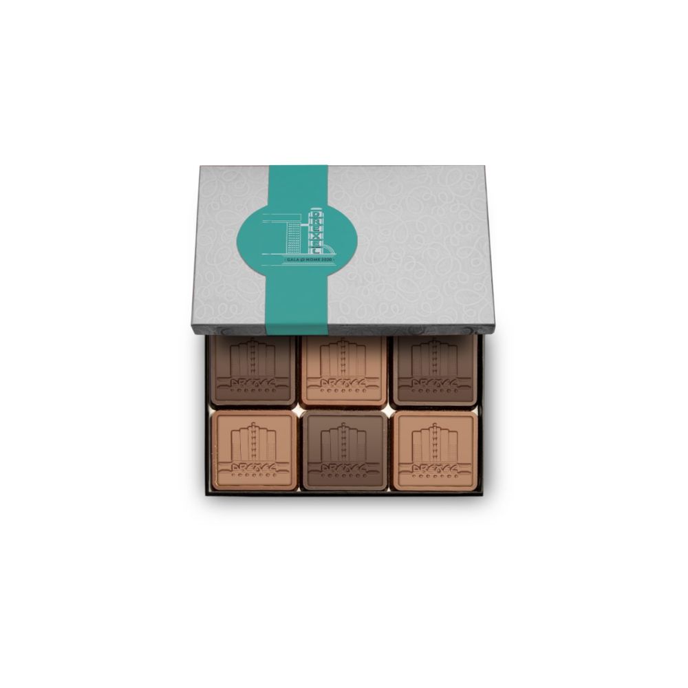 Engraved Chocolate Squares | Set of 6