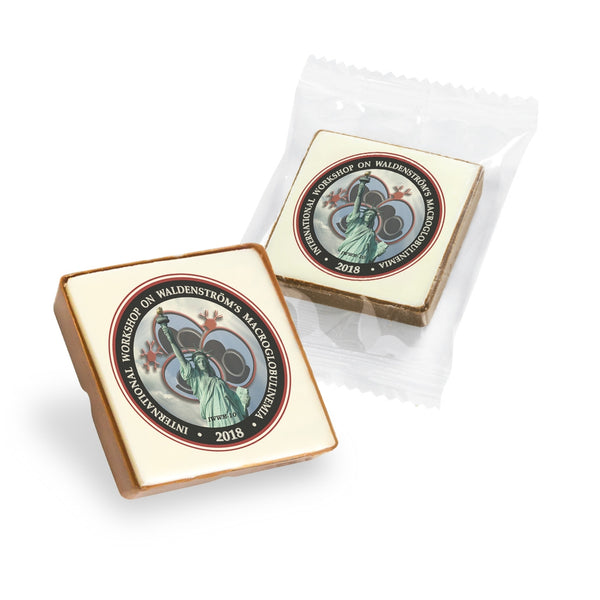 Edible Imprint Chocolate Squares -1.5"