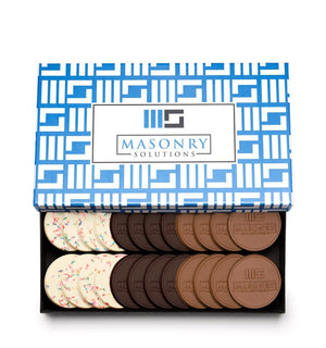24-Piece Engraved Chocolate Cookie Set