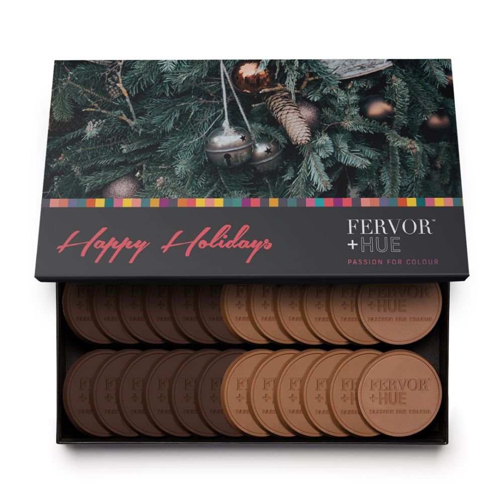 24-Piece Engraved Chocolate Cookie Set