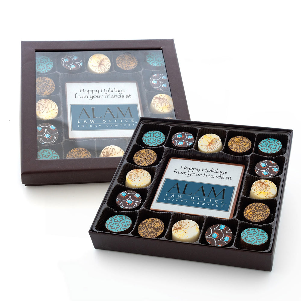 Edible Imprint Chocolate Bar With 16 Truffles
