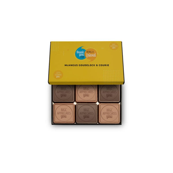 Engraved Chocolate Squares | Set of 6