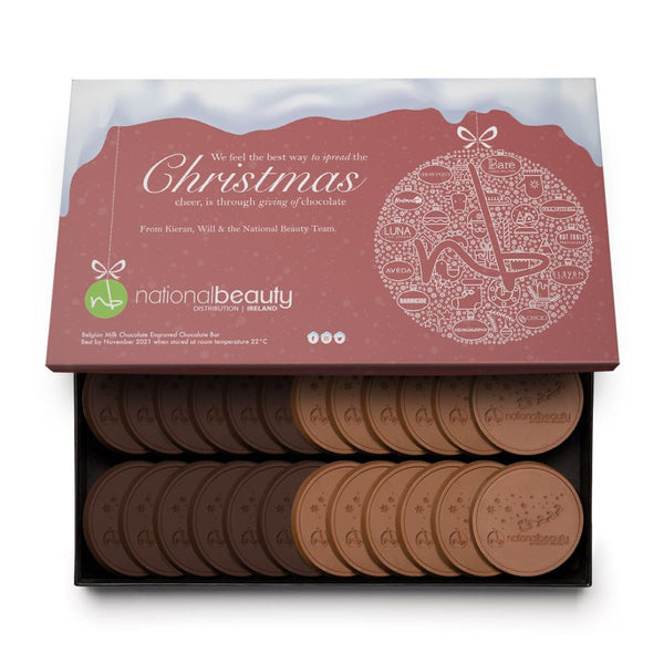 24-Piece Engraved Chocolate Cookie Set