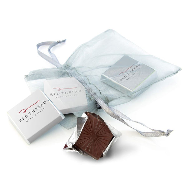 Organza Bag With 3 Chocolate Squares