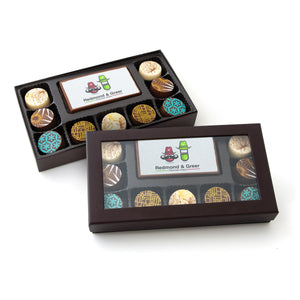 Edible Imprint Chocolate Bar With 9 Truffles