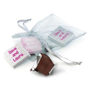 Organza Bag With 3 Chocolate Squares