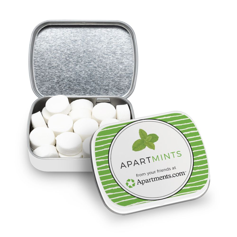 Imprinted Small Tins with Printed Mints