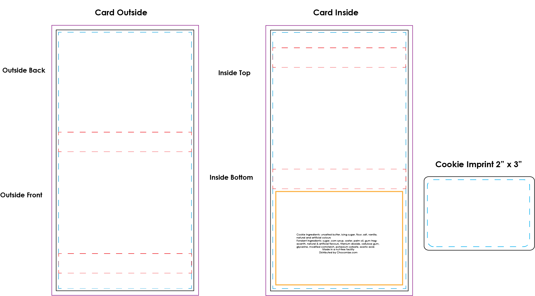 Artwork Layout Custom Cookie Card