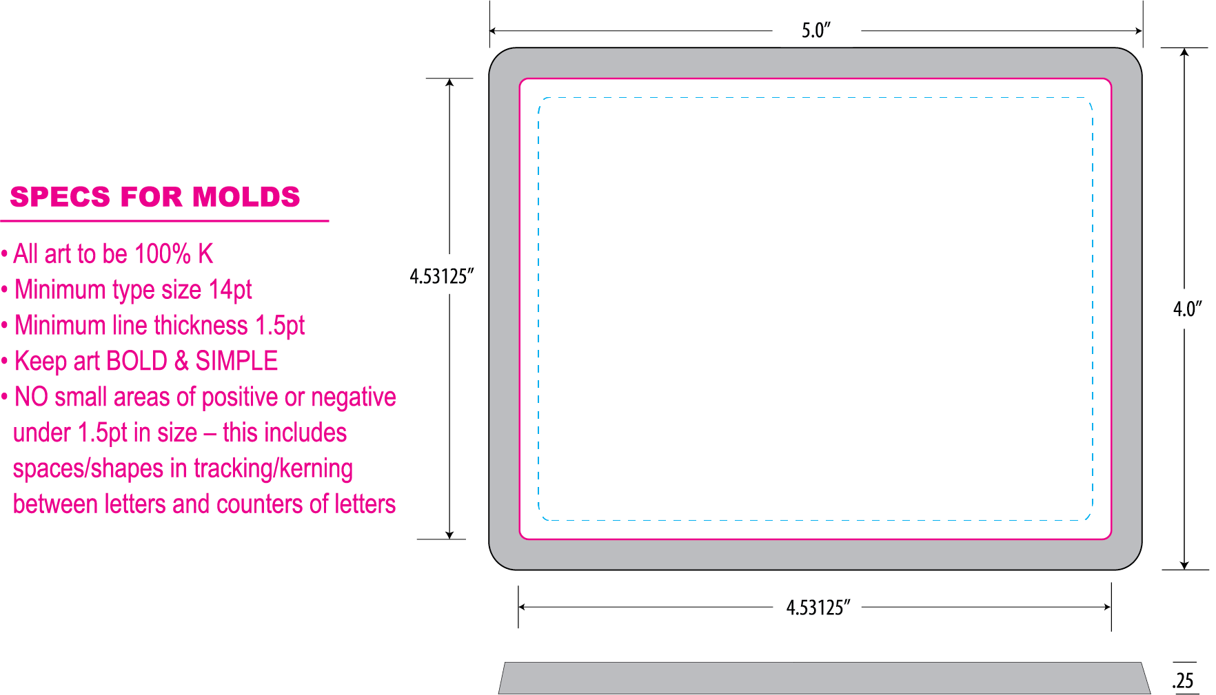 Artwork Layout 16-piece squre centerpiece set