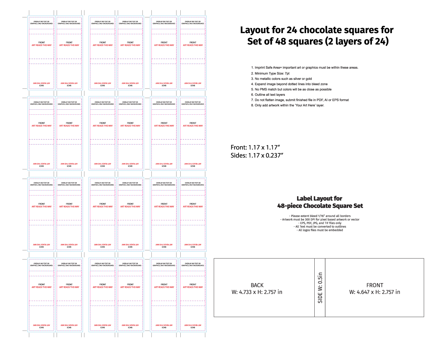 Artwork Layout 48-piece set