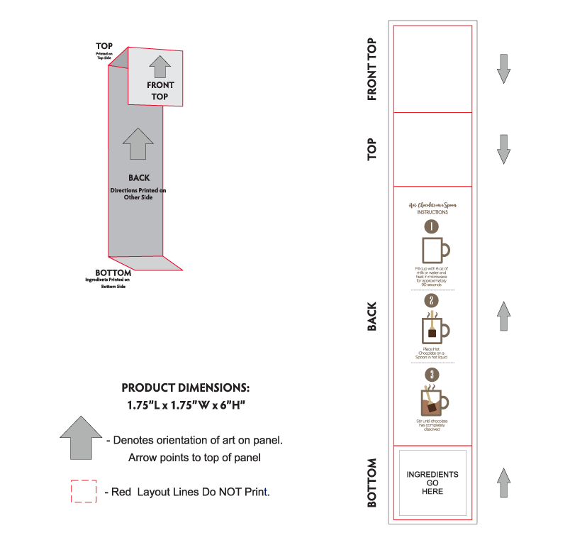 Clear Hot Chocolate Kit Layout