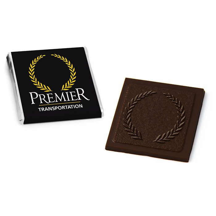 foiled gold chocolate square
