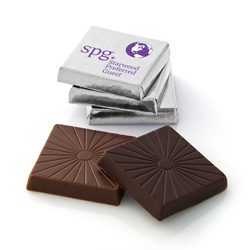 Set of 6 chocolate squares