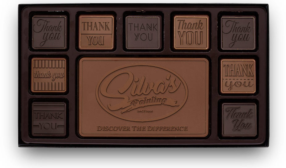 engraved chocolate set