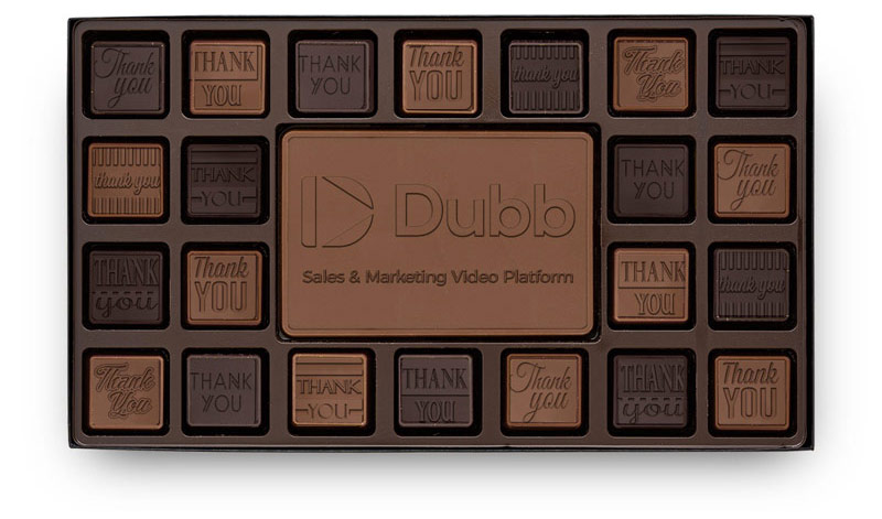 engraved chocolate set