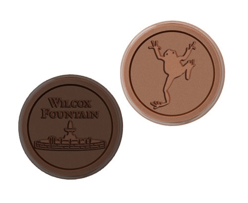 Custom Chocolate Coin Engraving