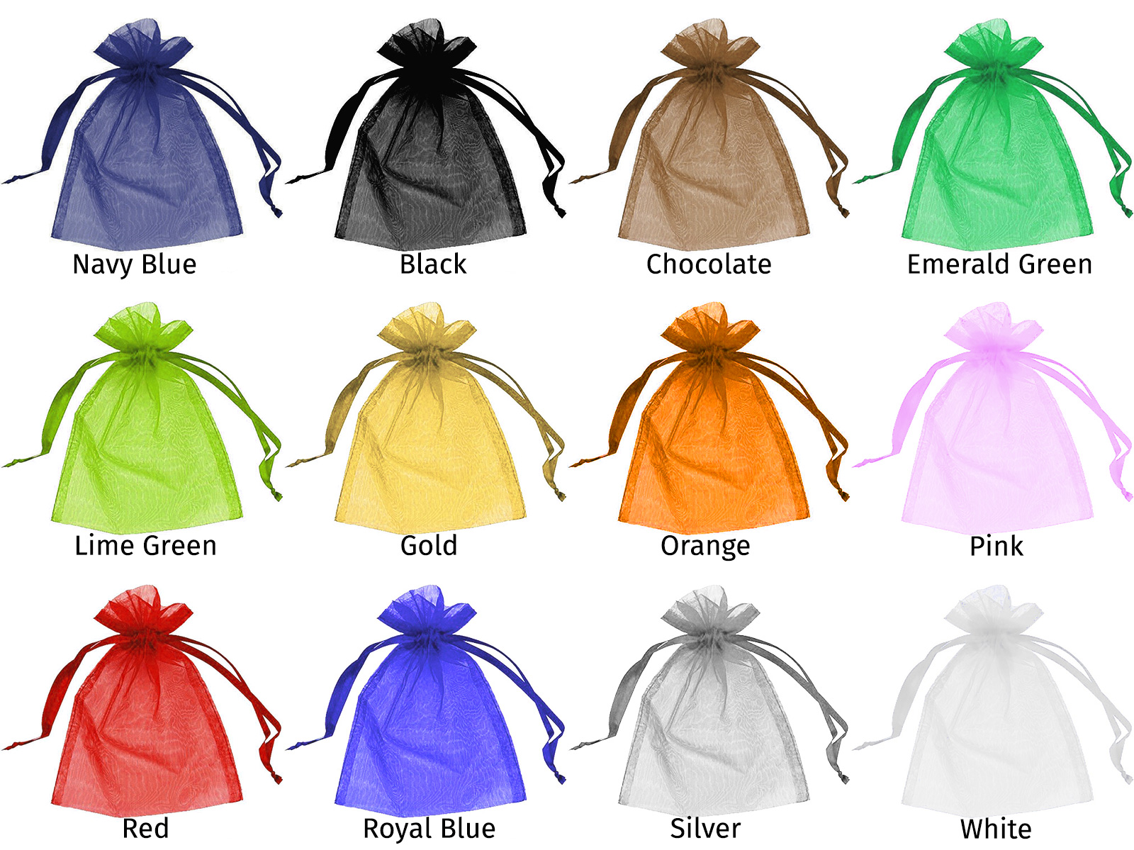 Organza Bag Colors